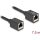 Delock Hálózat bővítő kábel RJ45 anya - RJ45 anya Cat.6A S/FTP 7,5 m fekete