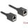 Delock Hálózat bővítő kábel RJ45 anya - RJ45 anya Cat.6A S/FTP 10 m fekete