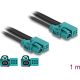 Delock HDMTD Z kábel szimpla + Táptűs (Powerpin) anya - HDMTD Z szimpla + Táptűs anya 1 m