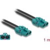 Delock HDMTD Z kábel dupla anya - HDMTD Z dupla anya 1 m
