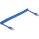 Delock RJ45 tekercses kábelcsatlakozó a dugóhoz Cat.6 UTP 1,3 m - 3,3 m kék