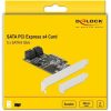 Delock 5 portos SATA PCI Express x4 Kártya - alacsony profilú formatényező