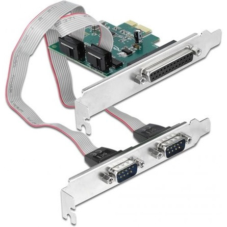 Delock soros+párhuzamos 2+1-port PCIe x1 bővítőkártya