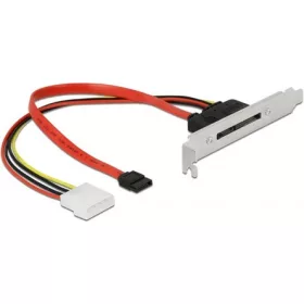   Delock SATA3 Molex Power 4pin -> SATA 22pin F/F hátlapi kivezetés 0.25m