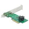 Delock ADA Delock 90437 PCI Express x4 Card - 1 x belső NVMe SFF-8643 - alacsony profilú formatényező