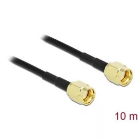   Delock RP-SMA -> RP-SMA M/M antenna kábel 0.1m fekete LMR/CFD100