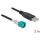 Delock HSD Z -> USB-A 2.0 M/M adatkábel 2m fekete