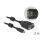 Delock USB-A 2.0 -> Serial RS-232 DB9 M/M adatkábel 2m fekete LED-es teszterrel