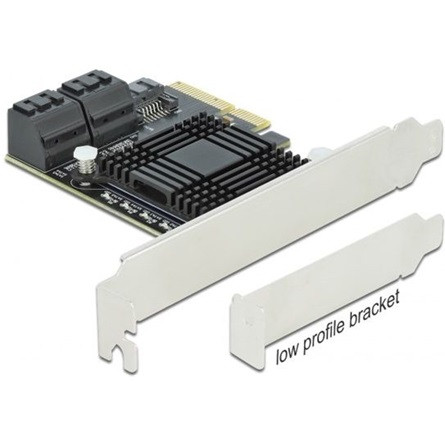 Delock 90498 5-port SATA3 PCIe x4 bővítőkártya