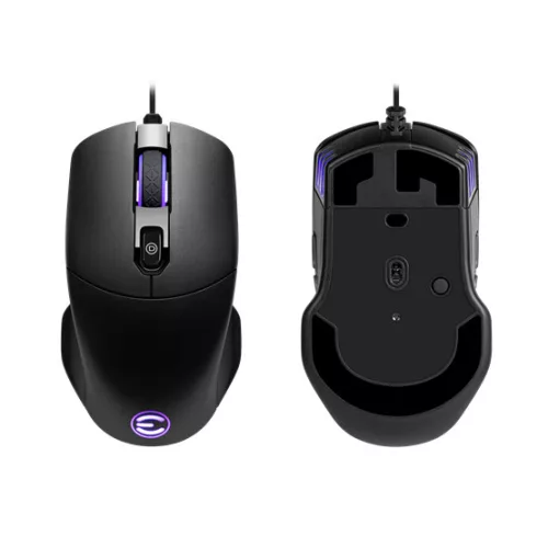 EVGA Mouse EVGA X12 Gaming egér - RGB - Fekete