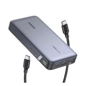   UGREEN PB205 vésztöltő USB+2 Type-C aljzat 25000mAh, LED kijelző, SÖTÉTSZÜRKE