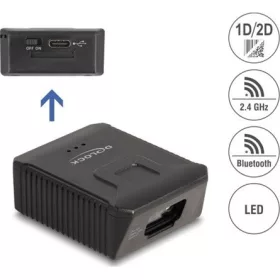   Delock Hordható vonalkód leolvasó 1D és 2D 2,4 GHz-cel vagy Bluetooth-szal - 90606 és 90609 számú kesztyűkhöz