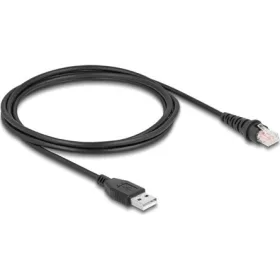   Delock USB-A 2.0 -> RJ50 M/M adatkábel 2m fekete vonalkód olvasóhoz