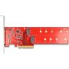 Delock PCI Express x8 kártya - 2 x belső NVMe M.2 Key M 110 mm - elágazás - alacsony profilú