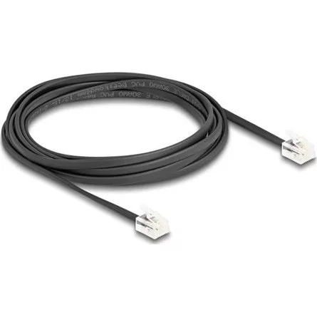 Delock Telefon kábel RJ11 apa - RJ11 apa fekete 3 m