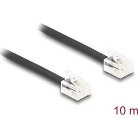 Delock Telefon kábel RJ11 apa - RJ11 apa fekete 10 m