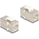 Delock Keystone modul, RJ45-aljzat - RJ45-aljzat, Cat.6 FTP