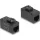 Delock Keystone modul, RJ45-aljzat - RJ45-aljzat, Cat.6A UTP fekete