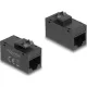 Delock Keystone modul, RJ45-aljzat - RJ45-aljzat, Cat.6A UTP fekete