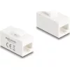 Delock Keystone modul, RJ45-aljzat - RJ45-aljzat, Cat.6A UTP fehér