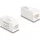 Delock Keystone modul, RJ45-aljzat - RJ45-aljzat, Cat.6A UTP fehér
