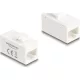 Delock Keystone modul, RJ45-aljzat - RJ45-aljzat, Cat.6A UTP fehér