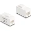 Delock Keystone modul, RJ45-aljzat - RJ45-aljzat, Cat.6A UTP fehér