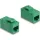 Delock Keystone modul, RJ45-aljzat - RJ45-aljzat, Cat.6A UTP zöld