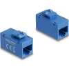Delock Keystone modul, RJ45-aljzat - RJ45-aljzat, Cat.6A UTP kék