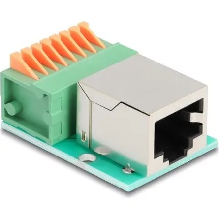 Delock RJ45 anya - Terminal block nyomógombbal Cat.5e