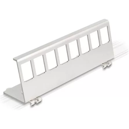 Delock Keystone fém rögzítőelem 8 porton DIN-sínhez