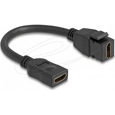 Delock Keystone modul kábel HDMI anya-alj 8K 60 Hz 20 cm fekete