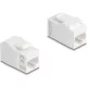 Delock Keystone modul összekötő RJ45 aljzat RJ45 aljzat, Cat.6A UTP, fehér