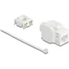 Delock Keystone modul RJ45 aljzat LSA, Cat.6A UTP 180  szerszám nélküli