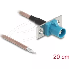   Delock Antenna kábel FAKRA Z anya   nyílt kábelek RG-316 20 cm 2 előrelyukasztott nyílással