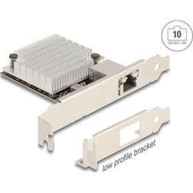   Delock 90758 10Gb/s PCIe x4 RJ45 hálózati adapter low profile (AQC107S)