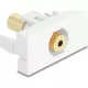 Delock Easy 45 Modul sztereó jack aljzat 3,5 mm 4 tűs sztereó jack aljzat 3,5 mm 4 tűs aranyozott fehér