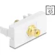 Delock Easy 45 modul RCA anya RCA anya aranyozott sárga/fehér