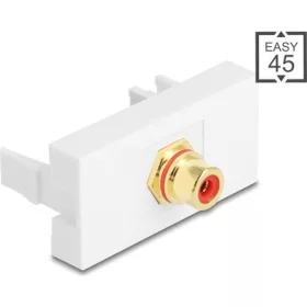   Delock Easy 45 modul RCA anya RCA anya aranyozott piros/fehér