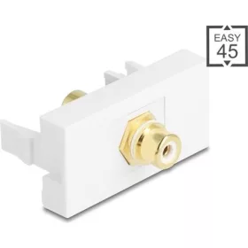   Delock Easy 45 modul RCA anya RCA anya aranyozott fehér / fehér