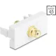 Delock Easy 45 modul RCA anya RCA anya aranyozott fehér / fehér