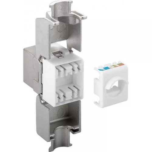 Delock Easy 45 modul DC 5,5 x 2,5 mm anya - DC 5,5 x 2,1 mm apa fehér