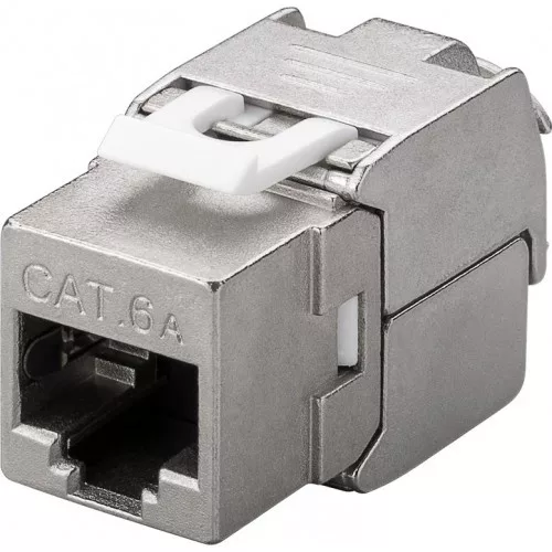 Delock Easy 45 modul DC 5,5 x 2,5 mm anya - DC 5,5 x 2,1 mm apa fehér