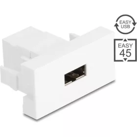   Delock Easy 45 modul EASY-USB 2.0 típusú anya - EASY-USB Type-A anya fehér
