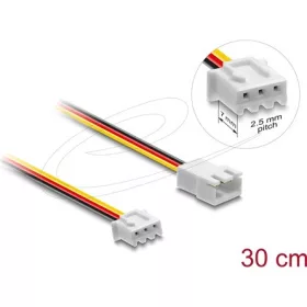 Delock Ventilátor bővítő kábel apa - anya 3 tűs 30 cm