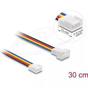   Delock Ventilátor bővítő kábel PWM apa - anya 4 tűs 30 cm