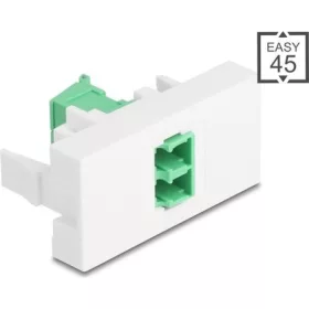   Delock Easy 45 modul LC Duplex anya LC Duplex anya, lézeres védelem flip belső zöld/fehér