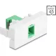 Delock Easy 45 modul SC Simplex anya SC Simplex anya lézeres védelmi flippel zöld/fehér belsejében