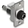 Delock Keystone DC 5,5 x 2,5 mm-es anya-DC 5,5 x 2,1 mm-es apa ezüst / fehér / fekete