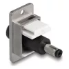 Delock Keystone DC 5,5 x 2,5 mm-es anya-DC 5,5 x 2,1 mm-es apa ezüst / fehér / fekete